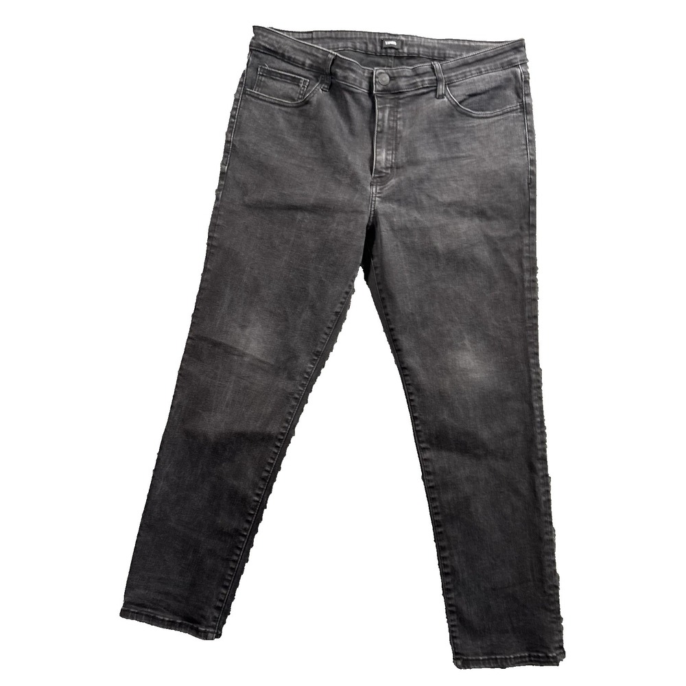 Express Slim Fit Means Jeans 36x30 (38x30) Black Stretch Denim Streetwear Urban
